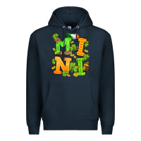 Navy St. Patrick's Day mini Premium Hoodie - OliviaCreatesArt