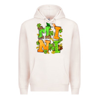 Pale Pink St. Patrick's Day mini Premium Hoodie - OliviaCreatesArt