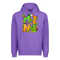 Purple St. Patrick's Day mini Premium Hoodie - OliviaCreatesArt
