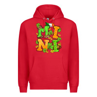 Red St. Patrick's Day mini Premium Hoodie - OliviaCreatesArt