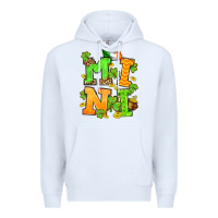 White St. Patrick's Day mini Premium Hoodie - OliviaCreatesArt