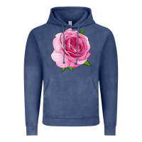 Vintage Denim All Dressed Up Rose Vintage Hoodie - LillyAllenDesigns