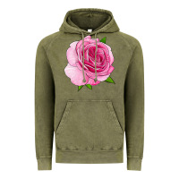 Vintage Olive All Dressed Up Rose Vintage Hoodie - LillyAllenDesigns