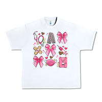 White coquette bow nurse Urban Heavy Tee - Artiststas