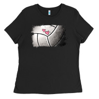 Black volleyball brushstroke Ladies Tee - Jasminsmagicworld