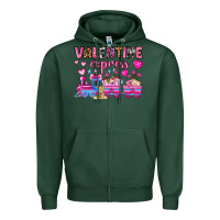 Sports Green valentine express olivia Zipper Hoodie - OliviaCreatesArt