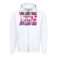 White valentine express olivia Zipper Hoodie - OliviaCreatesArt