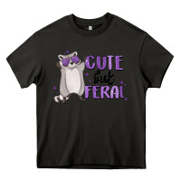Asphalt cute but feral Heavy Core Tee - MaliasSmallBusiness