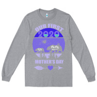 Heather Grey Our First Baby Mama Mother s Day Long Sleeve Tee - Bettercallsaul