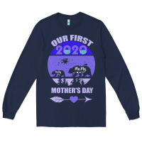 Navy Our First Baby Mama Mother s Day Long Sleeve Tee - Bettercallsaul