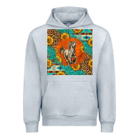 Heather Grey western percheron horse Urban Hoodie - LillyAllenDesigns