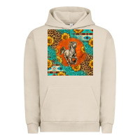 Pigment French Oak western percheron horse Urban Hoodie - LillyAllenDesigns