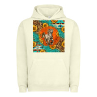 Pigment Pistachio western percheron horse Urban Hoodie - LillyAllenDesigns