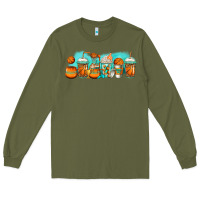 Army Green basketball coffee cups Long Sleeve Tee - Jasminsmagicworld