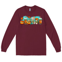 Burgundy basketball coffee cups Long Sleeve Tee - Jasminsmagicworld
