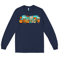 Navy basketball coffee cups Long Sleeve Tee - Jasminsmagicworld