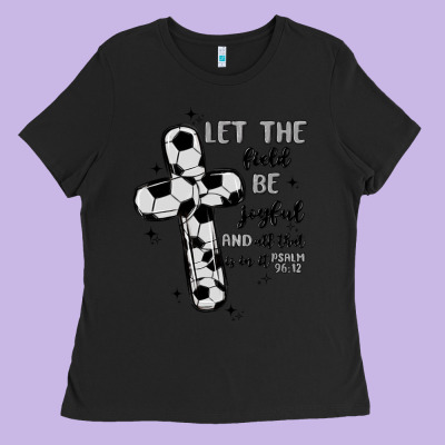 Soccer Ladies Tee Designed By Maliassmallbusiness