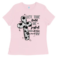 Bubblegum Pink soccer Ladies Tee - MaliasSmallBusiness