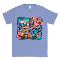 Colony Blue floral leopard frame mini Classic Tee - LillyAllenDesigns