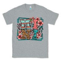 Heather Grey floral leopard frame mini Classic Tee - LillyAllenDesigns