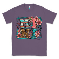 Lavender floral leopard frame mini Classic Tee - LillyAllenDesigns