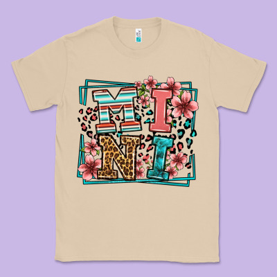 Floral Leopard Frame Mini Classic Tee Designed By Lillyallendesigns