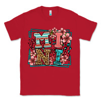 Red floral leopard frame mini Classic Tee - LillyAllenDesigns