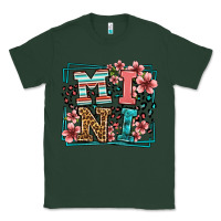 Sports Green floral leopard frame mini Classic Tee - LillyAllenDesigns