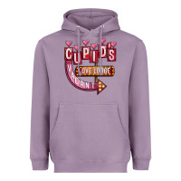 Lavender Valentines Day Cupid's Love Lodge Heavyweight Hoodie - FaDigitalArtStudio