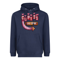 Navy Valentines Day Cupid's Love Lodge Heavyweight Hoodie - FaDigitalArtStudio