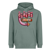 Sage Valentines Day Cupid's Love Lodge Heavyweight Hoodie - FaDigitalArtStudio