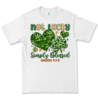 White not lucky simply blessed Premium Tee - MaliasSmallBusiness