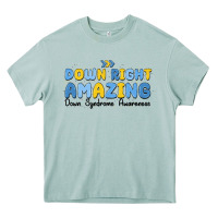 Arona down right amazing down syndrome awareness Heavy Core Tee - MaliasSmallBusiness