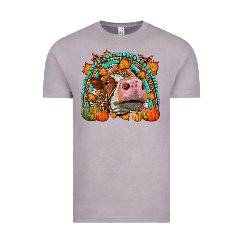 Fall Cow Rainbow Vintage Tee by LillyAllenDesigns | Teevron