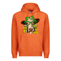 Carrot St. Patrick's Day cow Premium Hoodie - OliviaCreatesArt