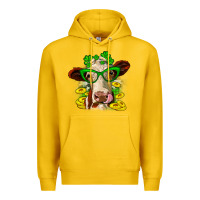 Lemon St. Patrick's Day cow Premium Hoodie - OliviaCreatesArt