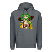 Rock St. Patrick's Day cow Premium Hoodie - OliviaCreatesArt