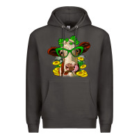 Smoke St. Patrick's Day cow Premium Hoodie - OliviaCreatesArt