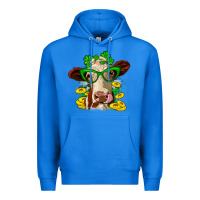 True Royal St. Patrick's Day cow Premium Hoodie - OliviaCreatesArt