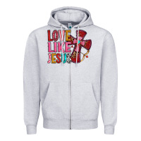 Love Like Jesus Zipper Hoodie | Teevron