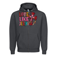 Smoke love like jesus Zipper Hoodie - OliviaCreatesArt