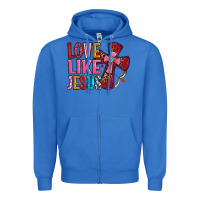 True Royal love like jesus Zipper Hoodie - OliviaCreatesArt