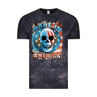 Cloud Black made in america skull Vintage Tee - JahusDesignShop