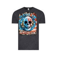 Vintage Black made in america skull Vintage Tee - JahusDesignShop