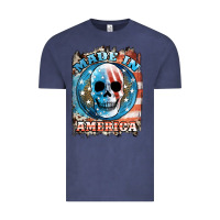 Vintage Denim made in america skull Vintage Tee - JahusDesignShop