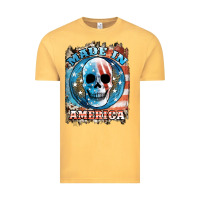 Vintage Mustard made in america skull Vintage Tee - JahusDesignShop