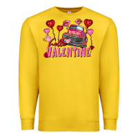 Lemon hello valentine valentine's day truck Premium Sweatshirt - FaDigitalArtStudio