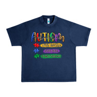 Navy autism mama Urban Heavy Tee - Artiststas