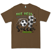 Cacao hot mess always stressed soccer mama stanley cup Premium Tee - MaliasSmallBusiness