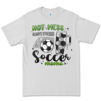 Dove Grey hot mess always stressed soccer mama stanley cup Premium Tee - MaliasSmallBusiness